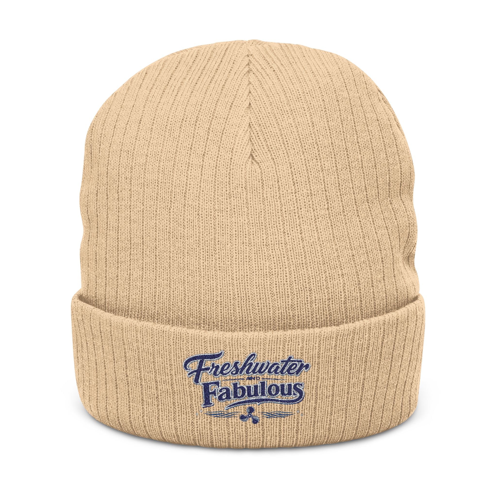 Ribbed Knit Beanie (Embroidery)