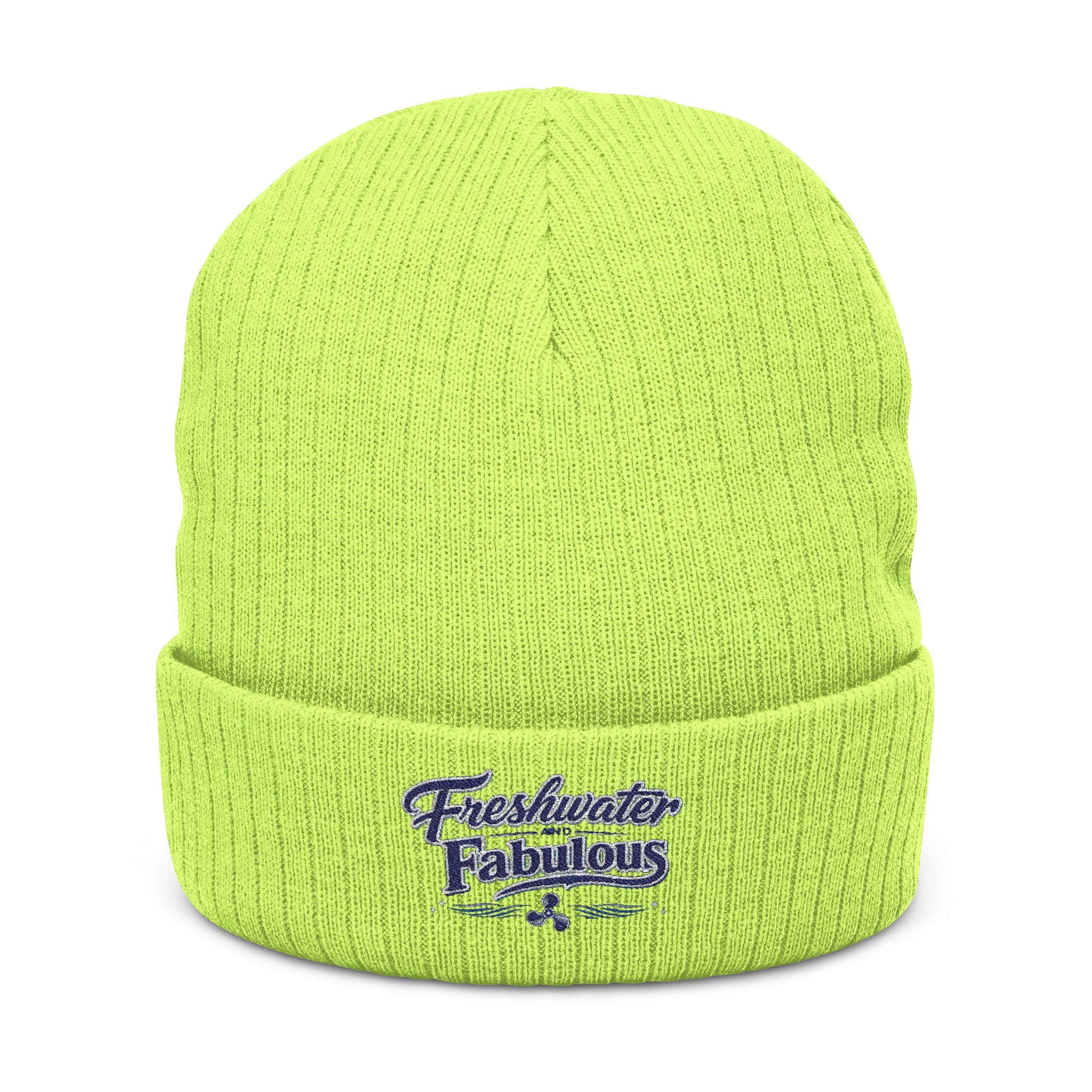 Ribbed Knit Beanie (Embroidery)
