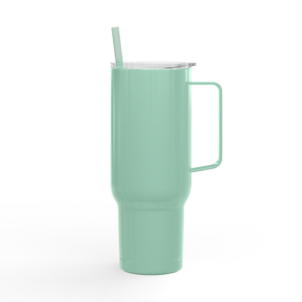 40oz Engraved Insulated Tumbler with Lid & Handle — "Freshwater & Fabulous" Travel Cup